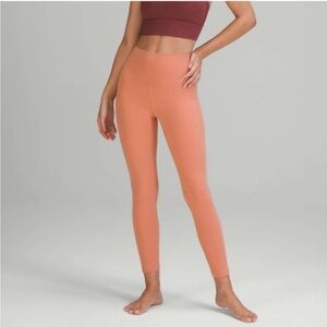 Lululemon Align High-Rise Leggings  28" Pink Savannah (Peach) Size 6 Excellent